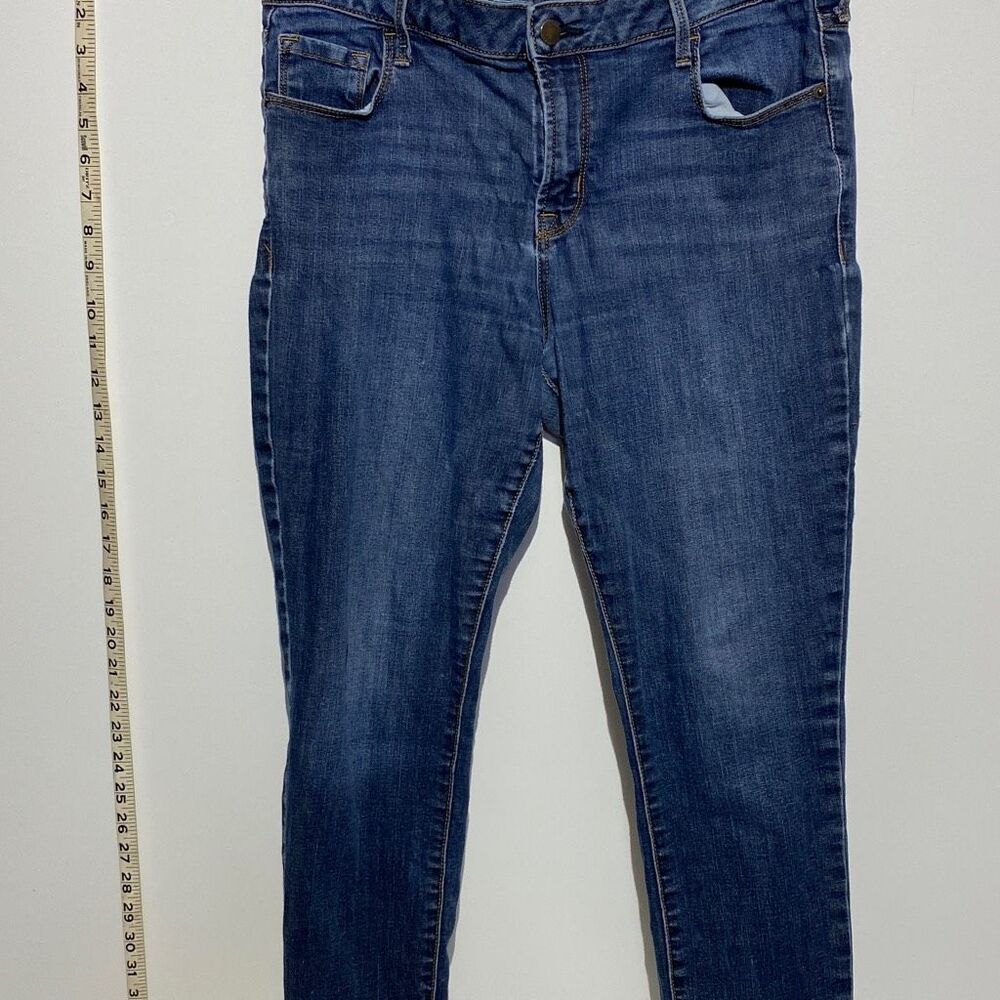 Old Navy Rockstar Women's Mid-Rise Tapered Denim Jeans Blue‎ Size 12
